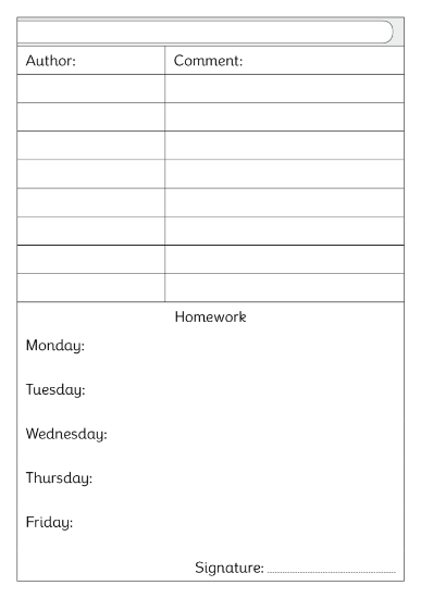 Reading Record - BDA5-RSHD Reading, Spelling & Homework Diary (Green)